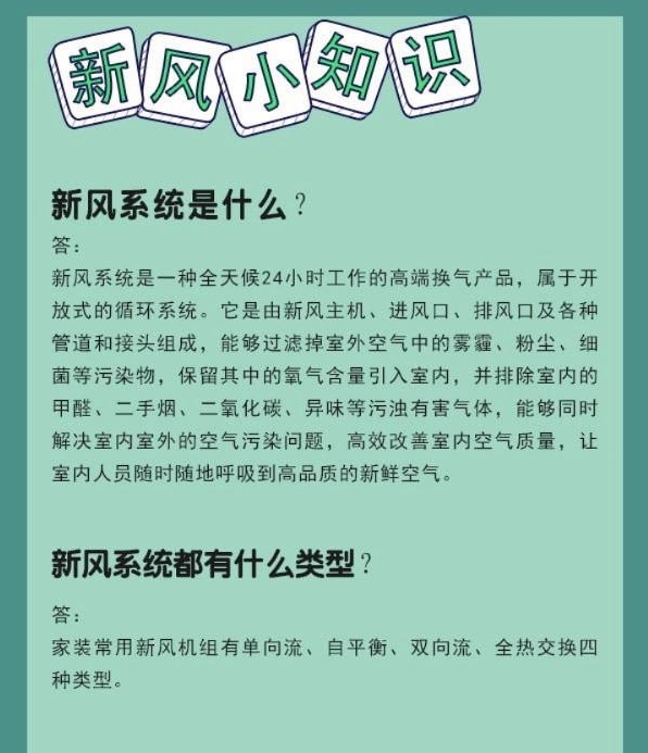 問答篇丨關于新風不得不說的事兒